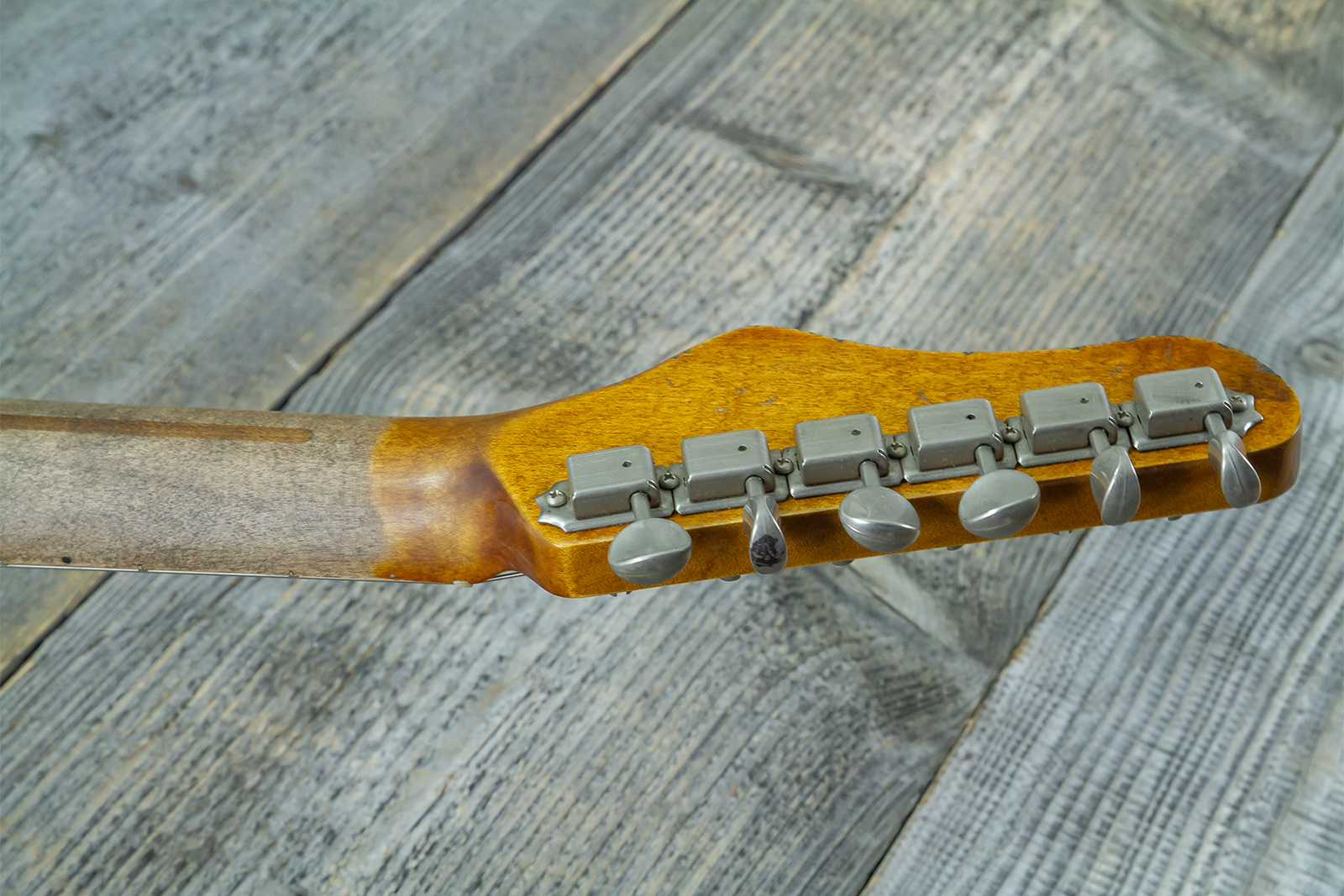 Haar Guitars Trad T Custom 2s Kloppmann. Mn  #43518 - Blue Paisley - Guitare Électrique Forme Tel - Variation 11