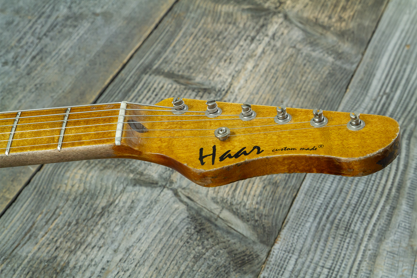 Haar Guitars Trad T Custom 2s Kloppmann. Mn  #43518 - Blue Paisley - Guitare Électrique Forme Tel - Variation 6