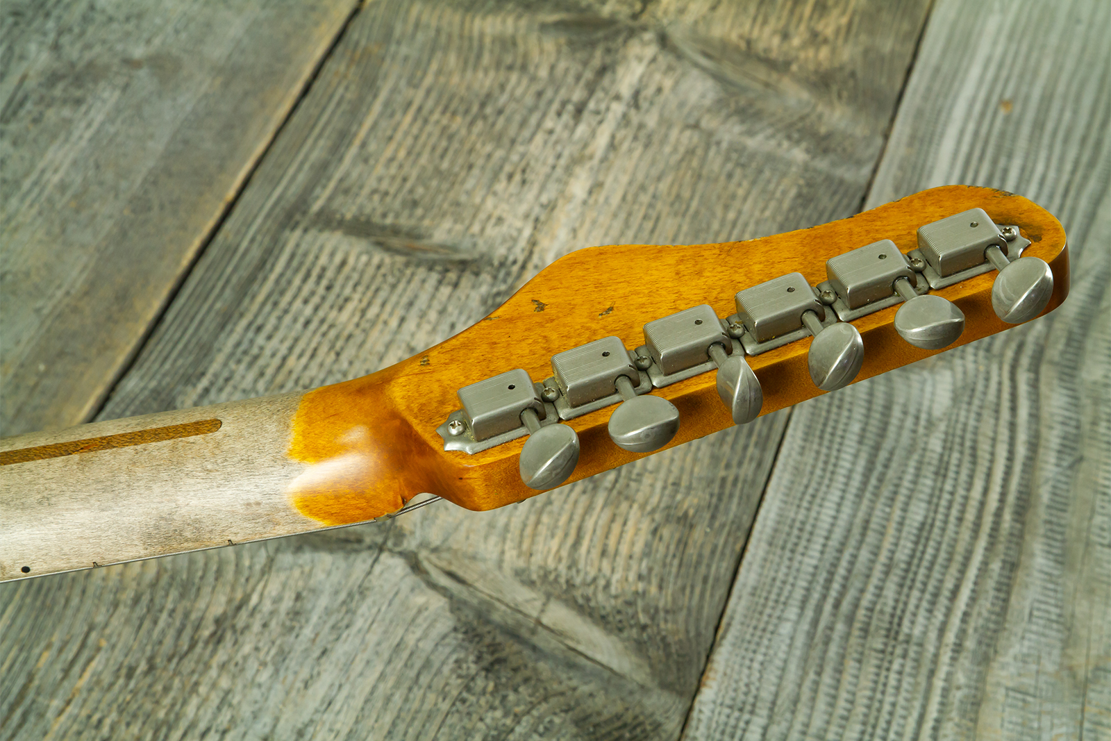 Haar Guitars Trad T Hs Brandon / Kloppmann Ht Mn #43591 - Aged 2 Tone Sunburst - Guitare Électrique Forme Tel - Variation 13