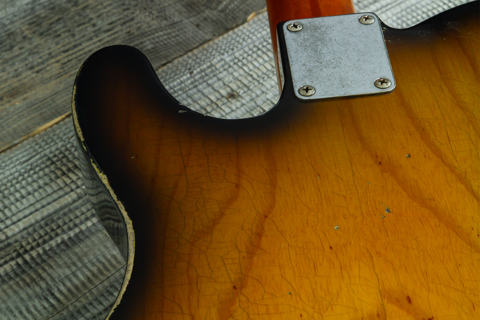 Haar Guitars Trad T Hs Brandon / Kloppmann Ht Mn #43591 - Aged 2 Tone Sunburst - Guitare Électrique Forme Tel - Variation 7