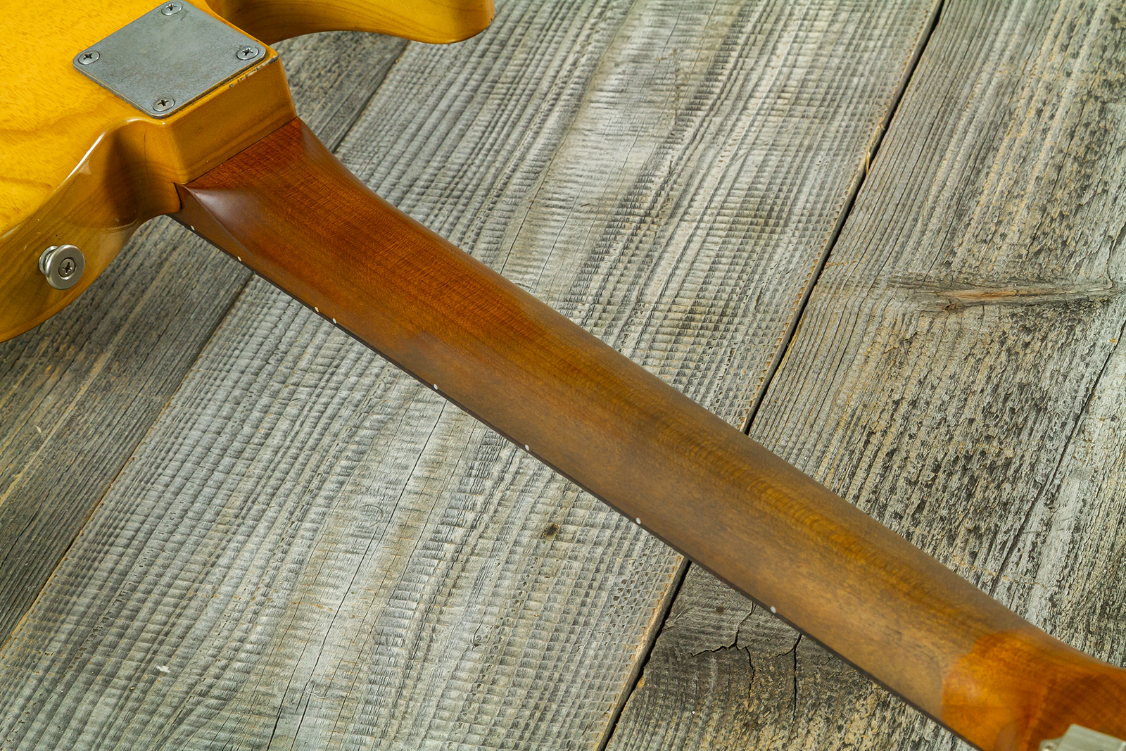 Haar Guitars Trad T Thinline 2s Lindy Fralin Rw #43483 - Aged Antique Natural - Guitare Électrique Forme Tel - Variation 9