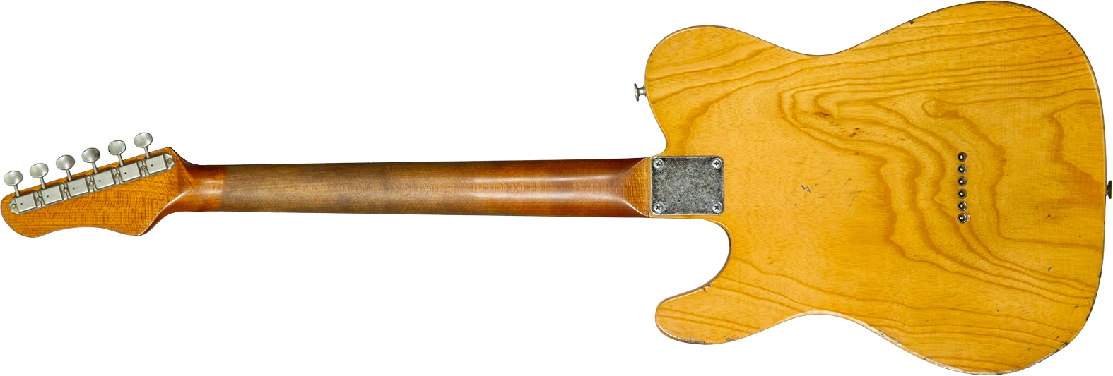 Haar Guitars Trad T Thinline 2s Lindy Fralin Rw #43483 - Aged Antique Natural - Guitare Électrique Forme Tel - Variation 1