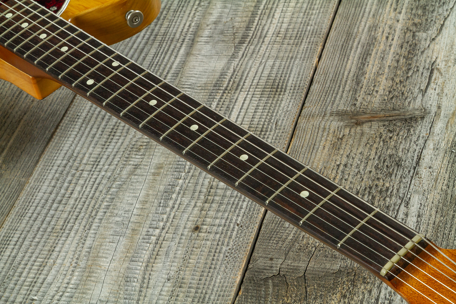 Haar Guitars Trad T Thinline 2s Lindy Fralin Rw #43483 - Aged Antique Natural - Guitare Électrique Forme Tel - Variation 5