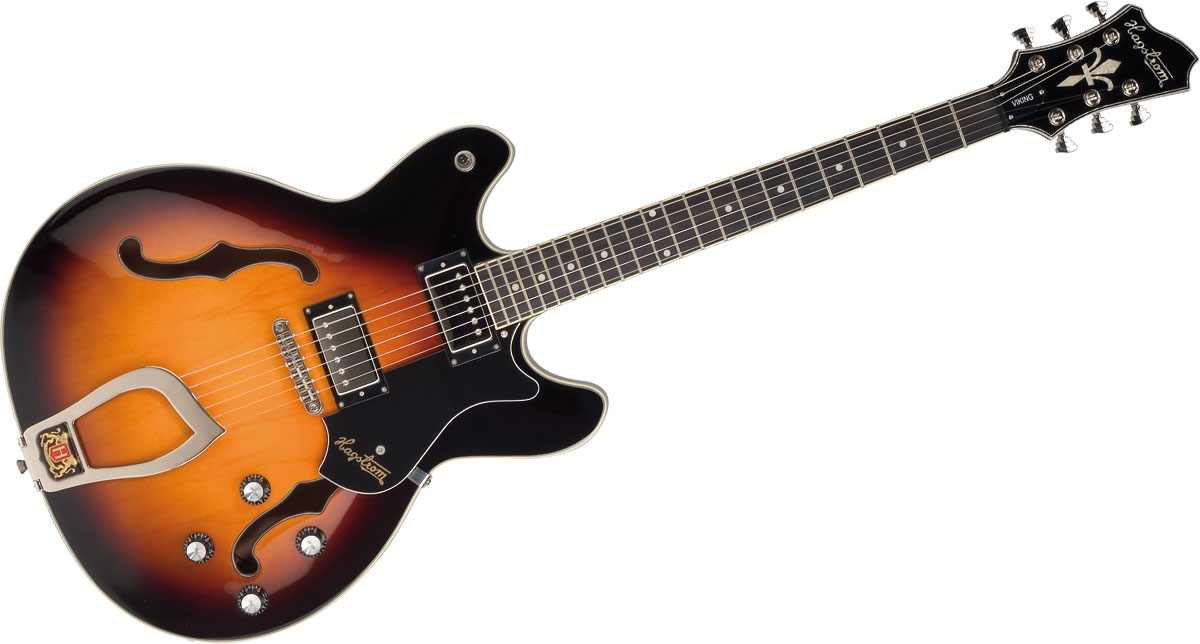 Hagstrom Viking - Tobacco Sunburst - Guitare Électrique 1/2 Caisse - Variation 1