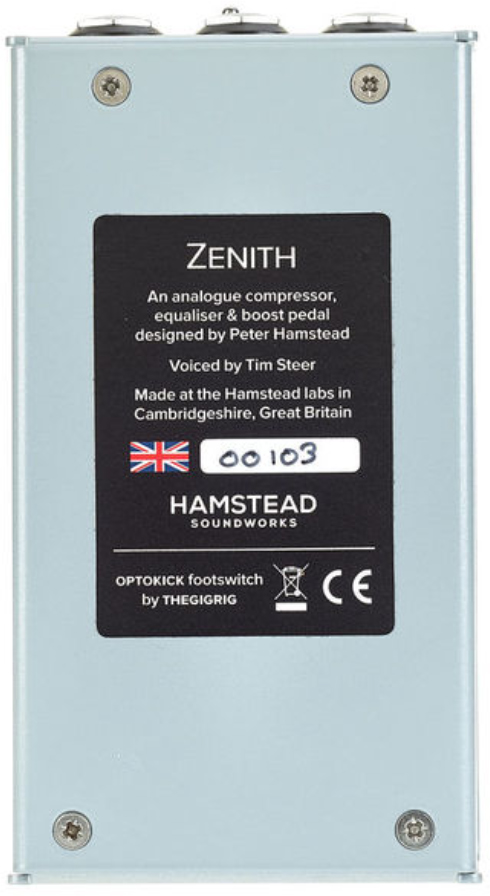 Hamstead Soundworks Zenith Amplitude Controller - PÉdale Compression / Sustain / Noise Gate - Variation 4