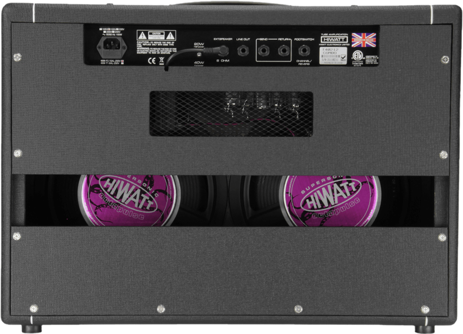 Hiwatt T40/20 Combo 2x12 Tube 20/40w El84 Reverb - Ampli Guitare Électrique Combo - Variation 2