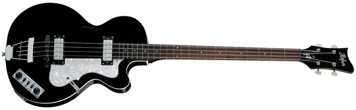 Hofner Club Bass Ignition Cw - Black - Basse Électrique 1/2 Caisse - Main picture