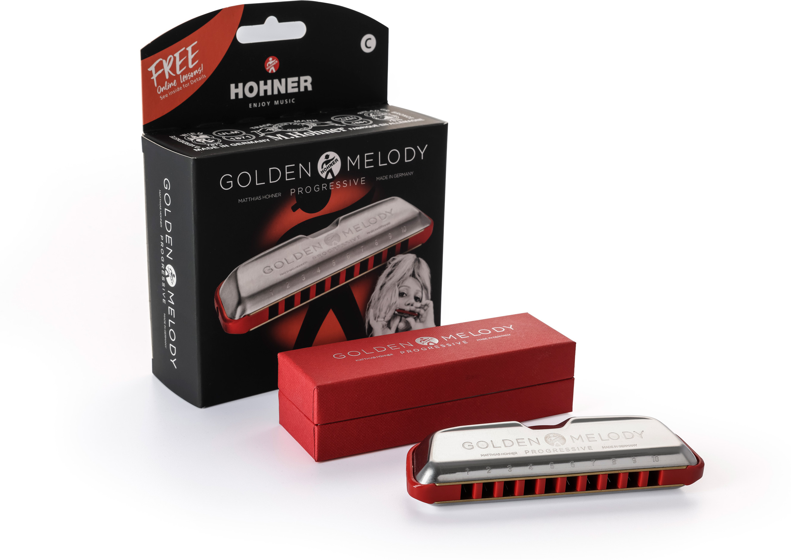 Hohner 544/20 Golden Melody Prog C - Harmonica - Main picture