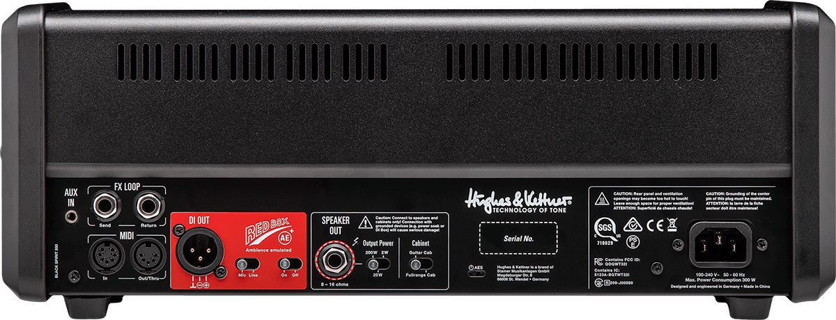 Hughes & Kettner Black Spirit 200 Head 2-20-200w - Ampli Guitare Électrique TÊte / PÉdale - Variation 2