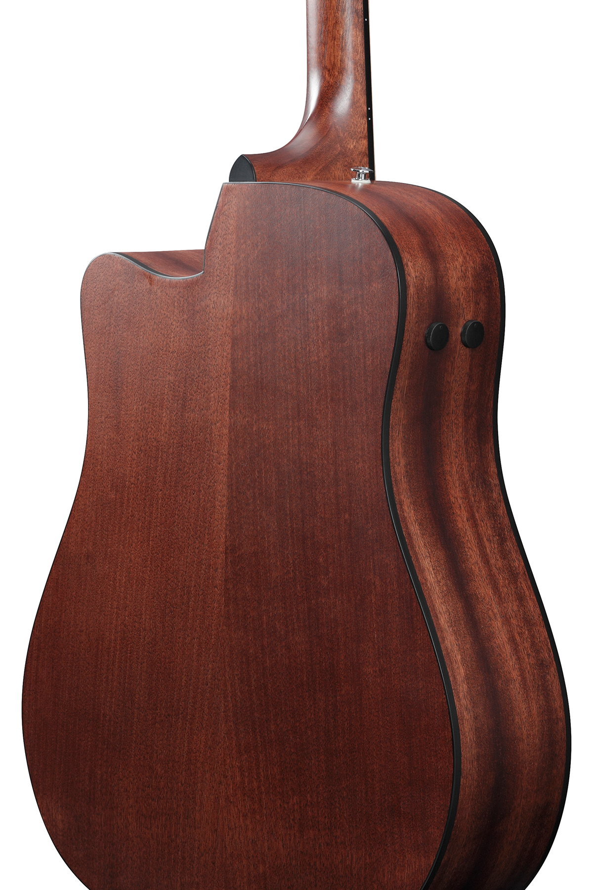 Ibanez Aad190ce Wkh Advanced Dreadnought Cw Tout Okoume Ova - Weathered Black Open Pore - Guitare Electro Acoustique - Variation 3