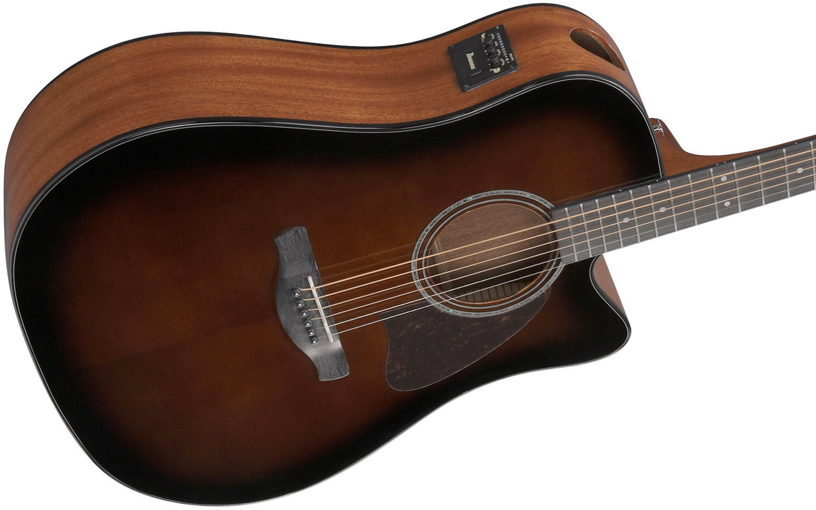 Ibanez Aad51ce Dvs Advanced Dreadnought Cw Epicea Sapele Pur - Dark Violin Sunburst - Guitare Folk - Variation 2