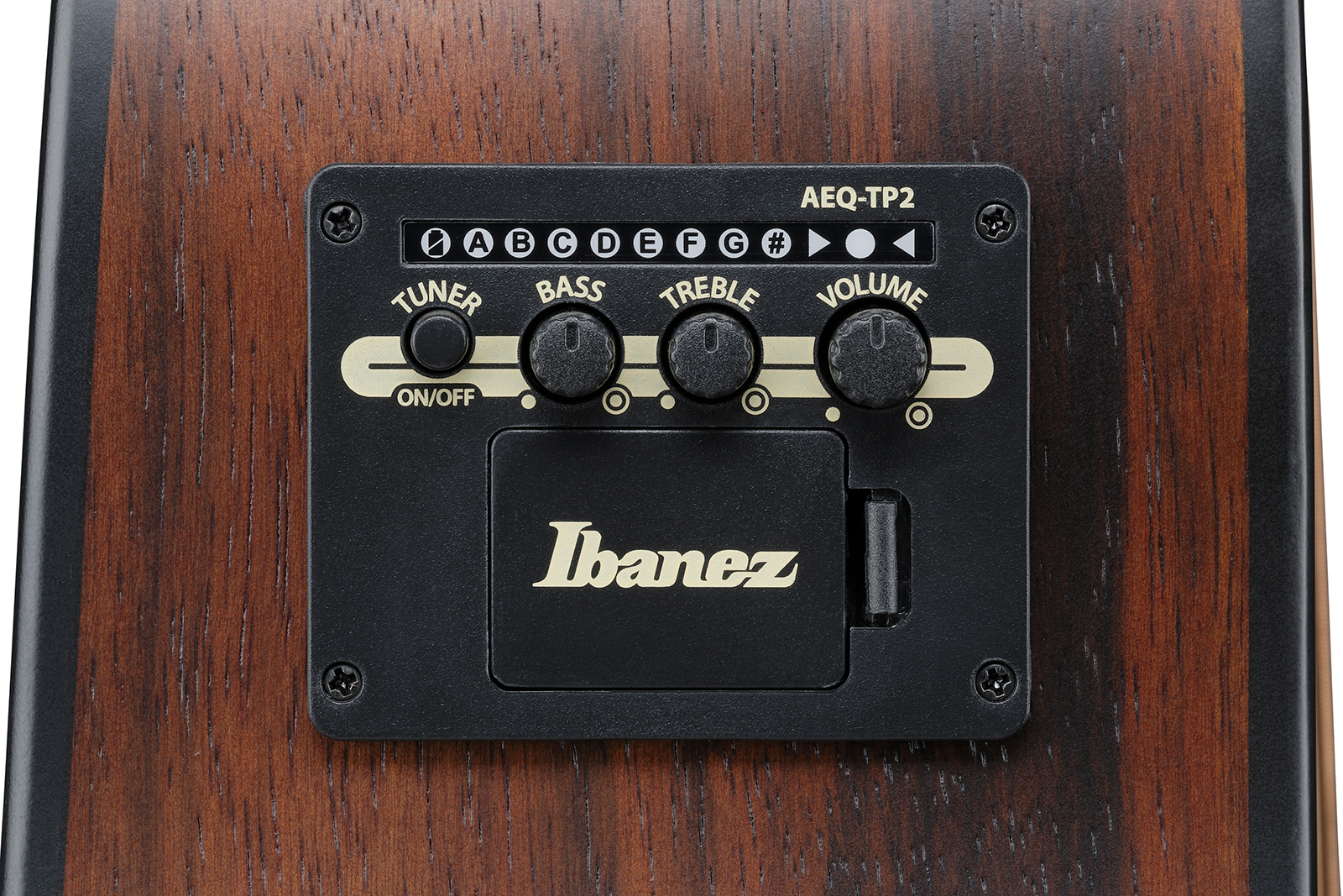 Ibanez Aad70ce Tbn Advanced Dreadnought Cw Epicea Ebene Pur - Transparent Charcoal Burst - Guitare Folk - Variation 7