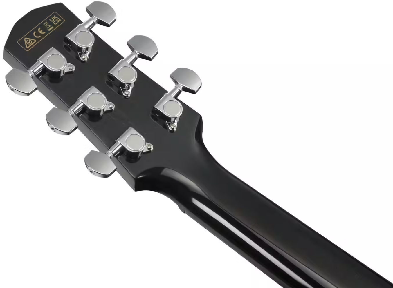 Ibanez Aam340ce Rub Advanced Auditorium Cw Tout Acajou Rw - Rustic Black - Guitare Folk - Variation 5