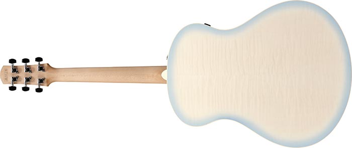 Ibanez Aam370m2e Aib Advanced Auditorium Epicea Erable Mn - Transparent Antique White Ice Blue Open Pore - Guitare Folk - Variation 1