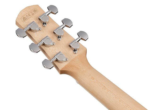 Ibanez Aam370m2e Apf Advanced Auditorium Epicea Erable Mn - Transparent Antique White Peach Fuzz Open Pore - Guitare Folk - Variation 3