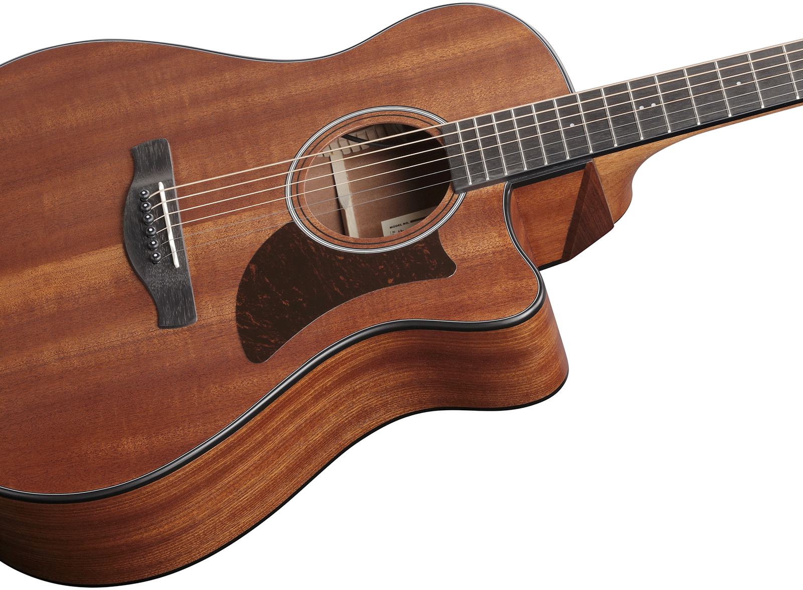 Ibanez Aam54ce Opn Auditorium Cw Tout Sapele Pur - Open Pore Natural - Guitare Folk - Variation 3