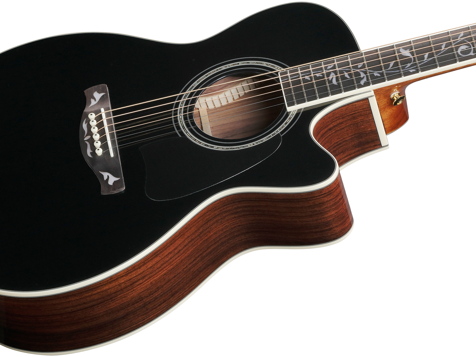 Ibanez Ac391rce Bkh Artwood Grand Concert Cw Shsc Epicea Palissandre Rw - Black Top - Guitare Folk - Variation 2