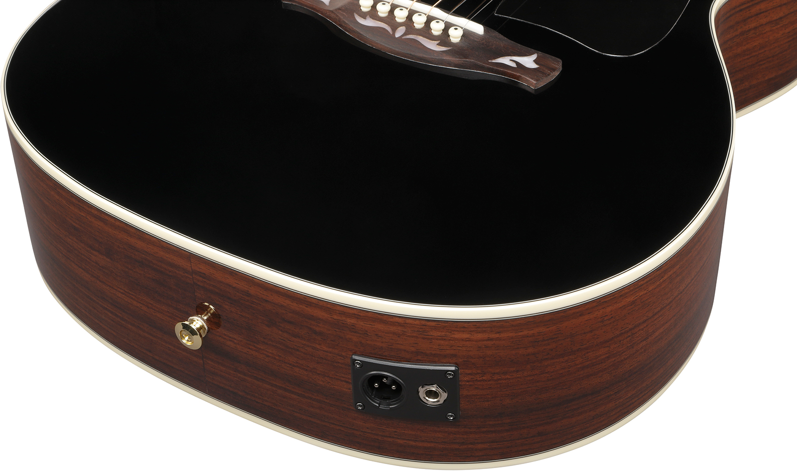 Ibanez Ac391rce Bkh Artwood Grand Concert Cw Shsc Epicea Palissandre Rw - Black Top - Guitare Folk - Variation 5