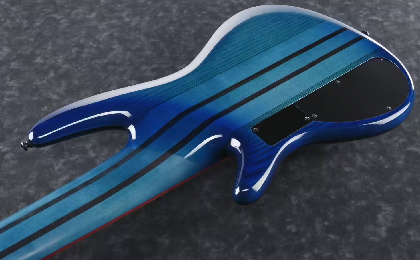 Ibanez Adam Nitti Anb306 Signature 6c Active Bartolini Pur - Transparent Blue - Basse Électrique Solid Body - Variation 3