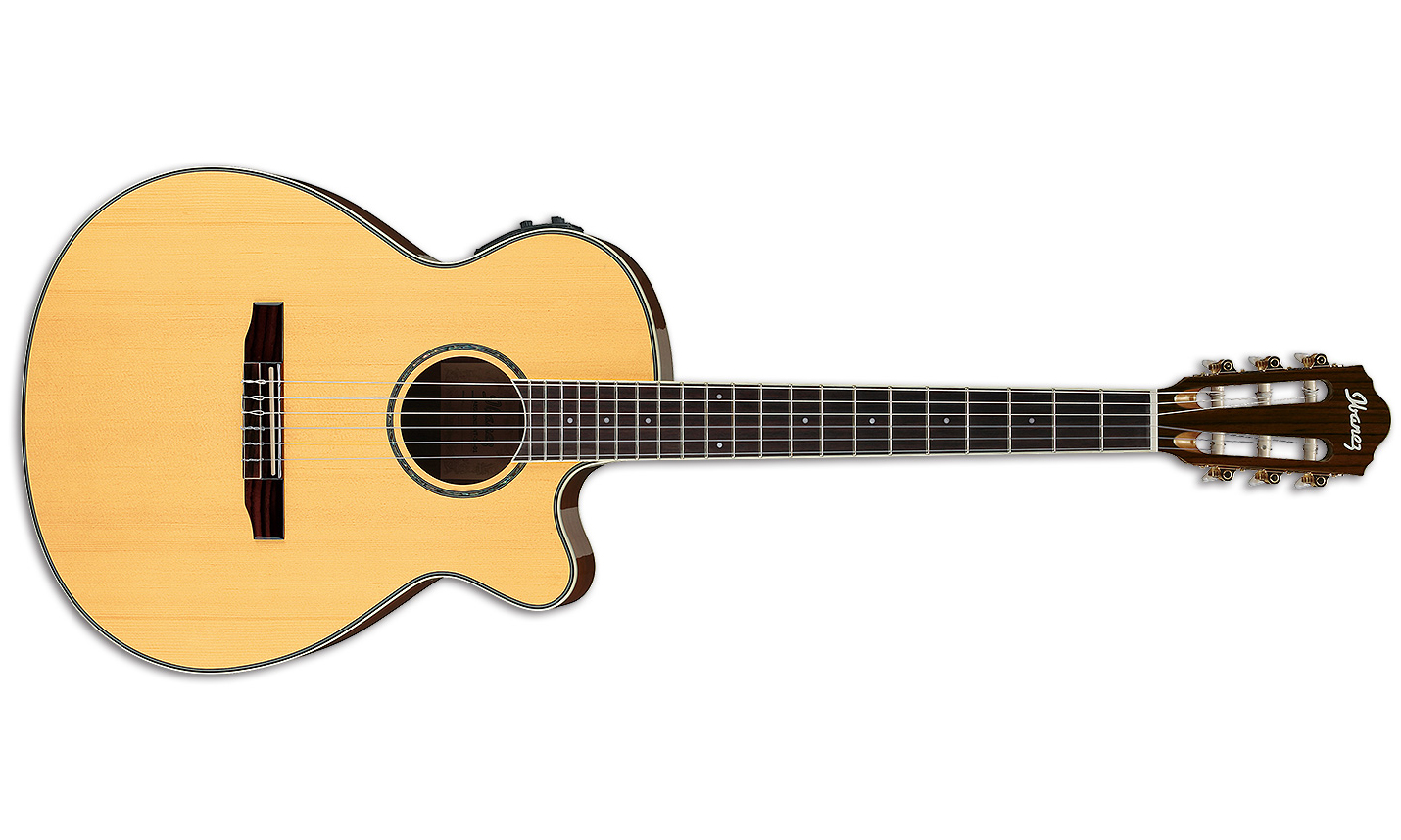 Ibanez Aeg10nii Nt Concert Cw Epicea Acajou - Natural High Gloss - Guitare Classique Format 4/4 - Variation 1