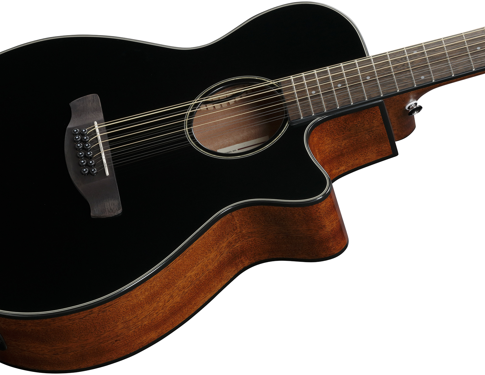 Ibanez Aeg5012 Bkh Concert 12c Epicea Okoume Lau - Black - Guitare Folk - Variation 3