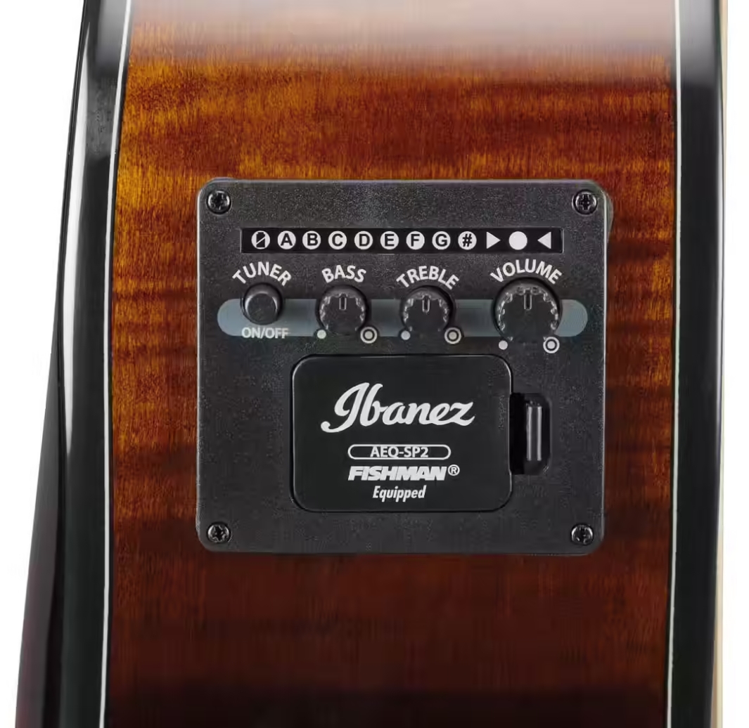 Ibanez Aewc400 Ams Grand Concert Cw Tout Erable Lau - Amber Sunburst - Guitare Folk - Variation 3