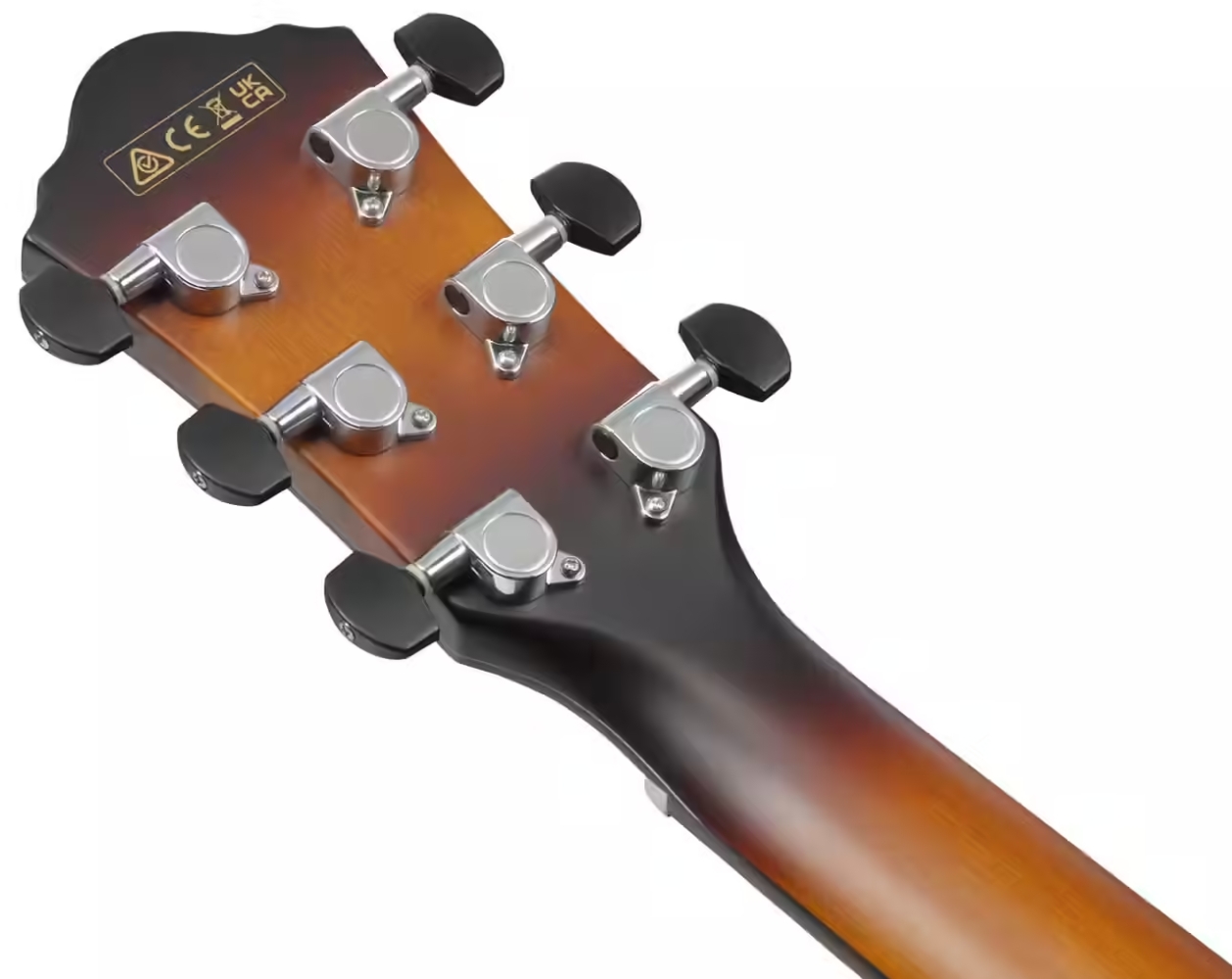 Ibanez Aewc400 Ams Grand Concert Cw Tout Erable Lau - Amber Sunburst - Guitare Folk - Variation 5