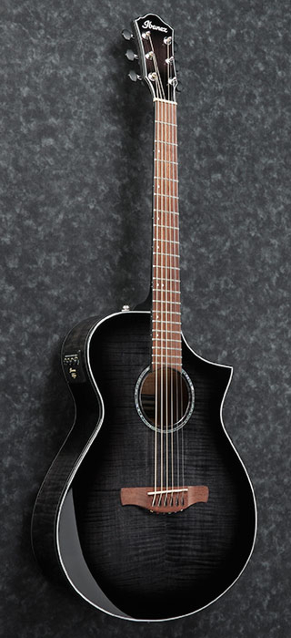 Ibanez Aewc400 Tks Grand Concert Cw Tout Erable Lau - Trans Black Sunburst - Guitare Electro Acoustique - Variation 1