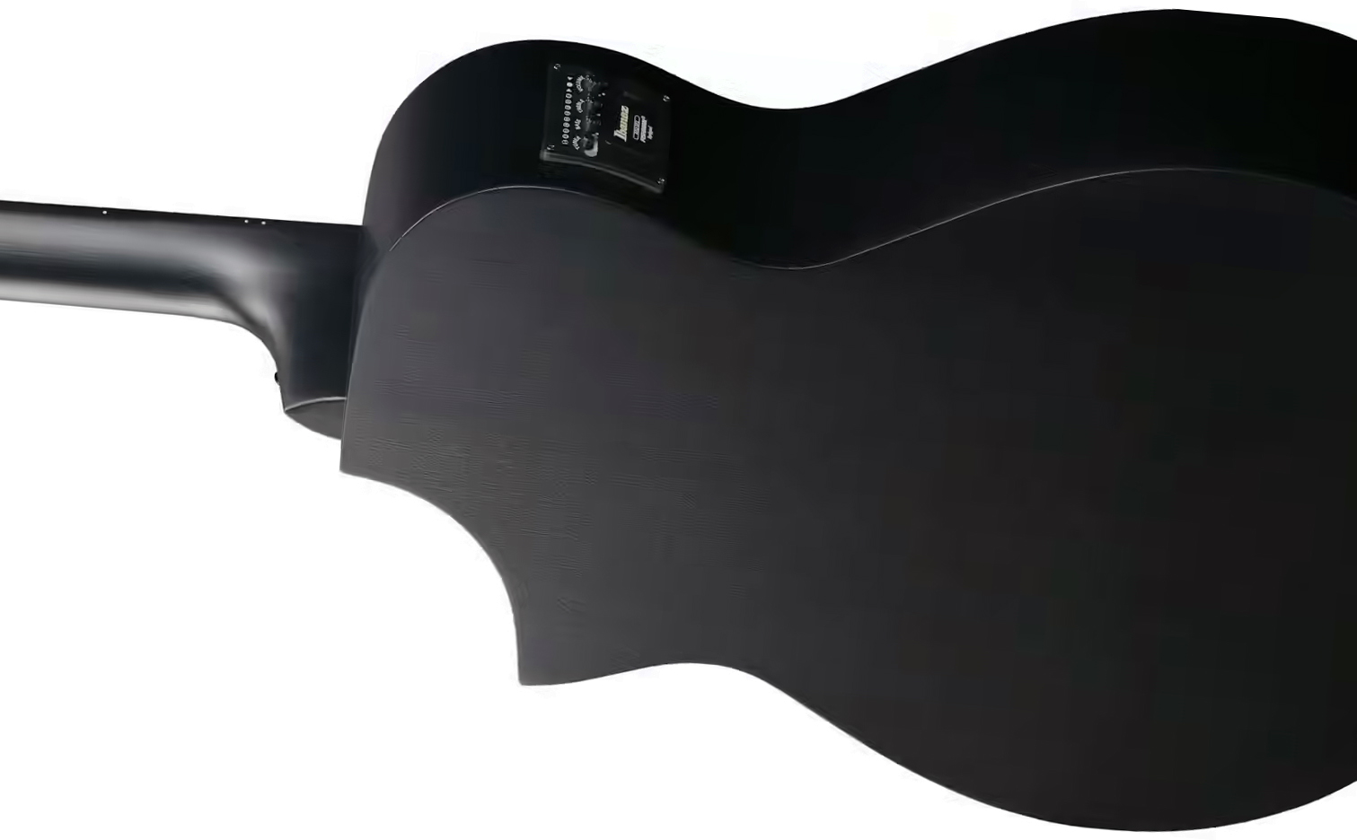 Ibanez Aewc621 Bot Grand Concert Cw Tilleul Sapele Eb - Black Out - Guitare Folk - Variation 2