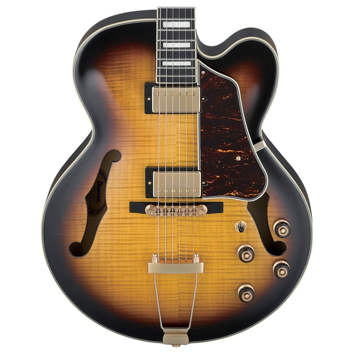 Ibanez Af95fm Ays  Artcore Expressionist Hh Ht Eb - Antique Yellow Sunburst - Guitare Électrique 3/4 Caisse & Jazz - Variation 1