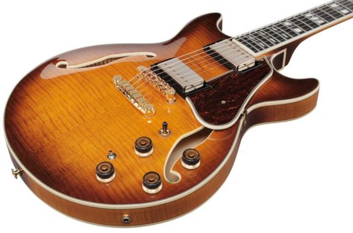 Ibanez Am153fm Att Artstar 2h Ht Eb - Antique Tobacco Burst - Guitare Électrique 1/2 Caisse - Variation 2