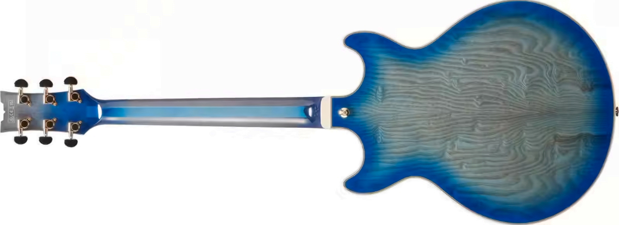 Ibanez Am93qa Jbb Artcore Expressionist 2h Ht Eb - Jet Blue Burst - Guitare Électrique 1/2 Caisse - Variation 1