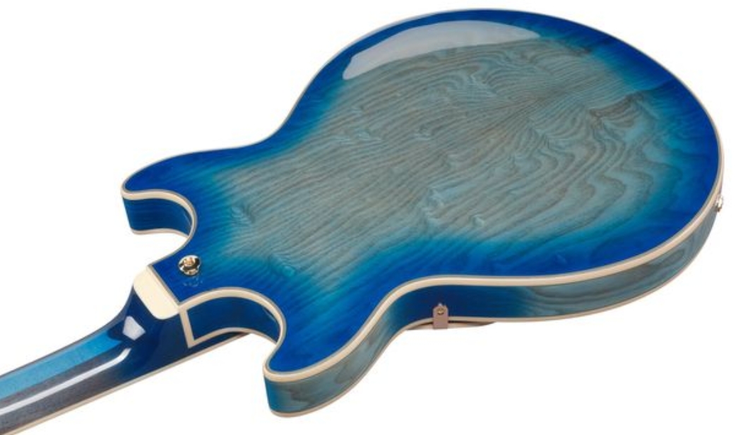 Ibanez Am93qa Jbb Artcore Expressionist 2h Ht Eb - Jet Blue Burst - Guitare Électrique 1/2 Caisse - Variation 3