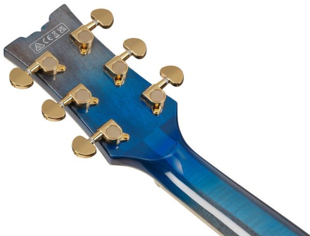 Ibanez Am93qa Jbb Artcore Expressionist 2h Ht Eb - Jet Blue Burst - Guitare Électrique 1/2 Caisse - Variation 4