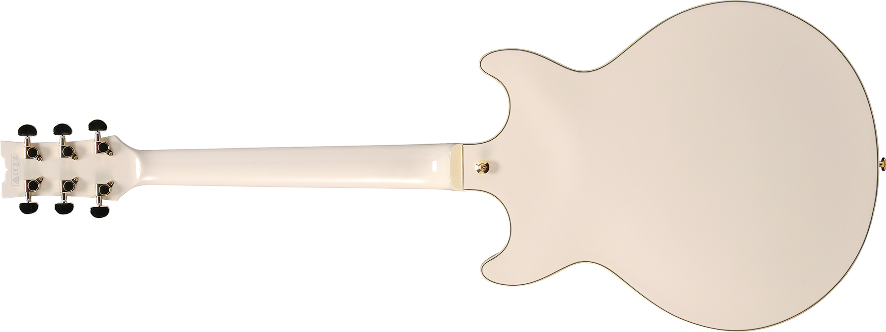 Ibanez Amh90 Iv Artcore Expressionist 2h Ht Eb - Ivory - Guitare Électrique 3/4 Caisse & Jazz - Variation 1