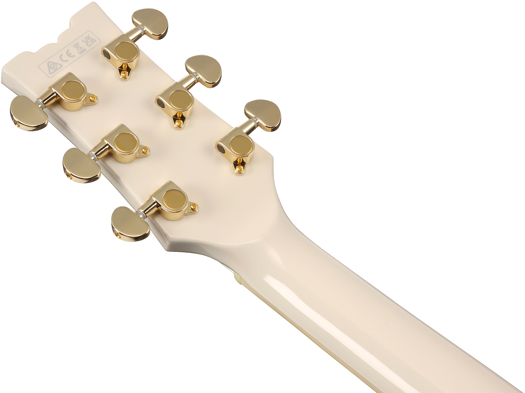 Ibanez Amh90 Iv Artcore Expressionist 2h Ht Eb - Ivory - Guitare Électrique 3/4 Caisse & Jazz - Variation 4