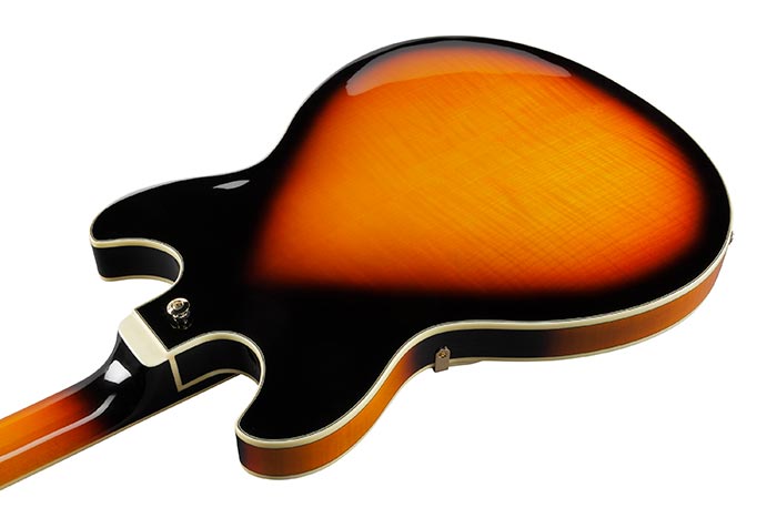 Ibanez As113 Bs Artstar Hh Ht Eb - Brown Sunburst - Guitare Électrique 3/4 Caisse & Jazz - Variation 3