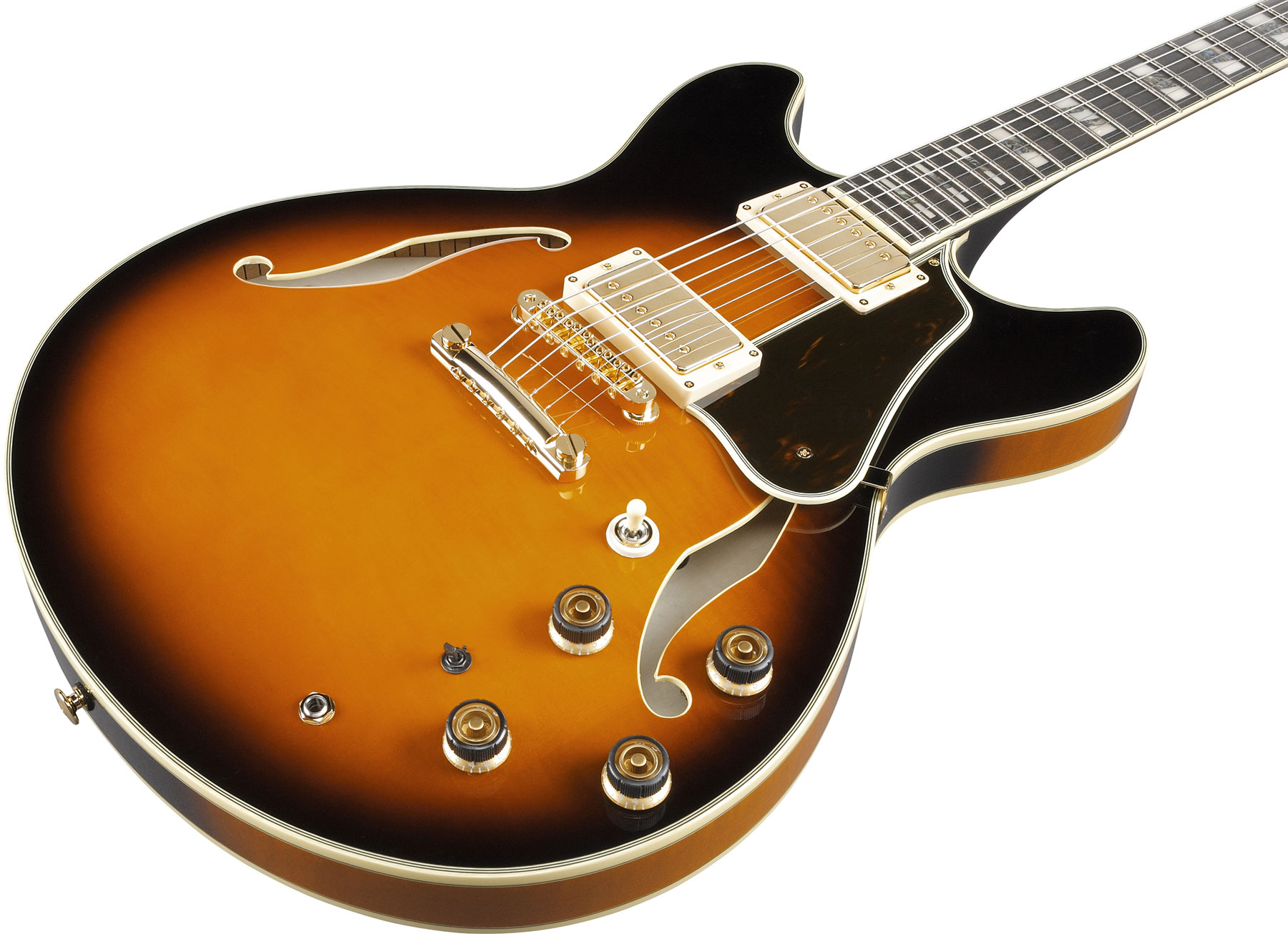 Ibanez As2000 Bs Artstar Jap Hh Ht Eb - Brown Sunburst - Guitare Électrique 3/4 Caisse & Jazz - Variation 2