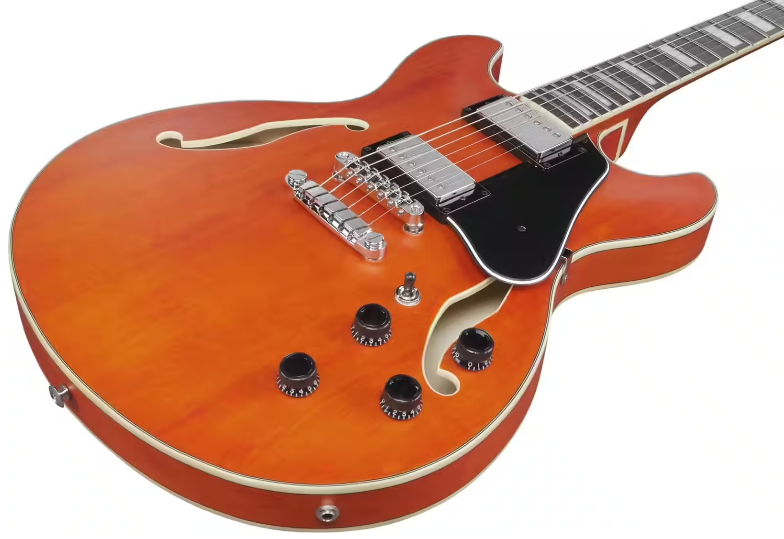 Ibanez As73 Ttf Artcore 2h Ht Rw - Transparent Tangerine Flat - Guitare Électrique 1/2 Caisse - Variation 2
