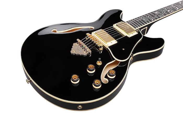 Ibanez As93sp Bk Artcore Expressionist 2h Ht Eb - Black - Guitare Électrique 1/2 Caisse - Variation 2