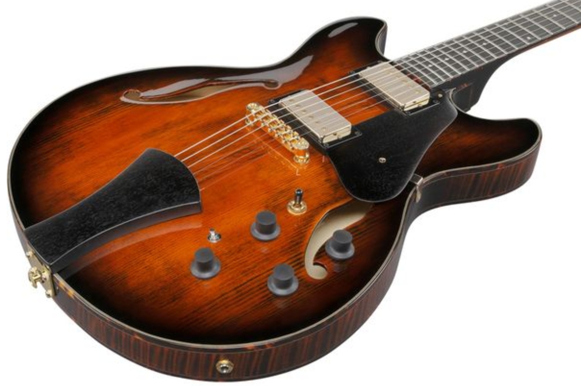 Ibanez Ash300 Tbc Artstar 2h Ht Eb - Tobacco Brown - Guitare Électrique 1/2 Caisse - Variation 2