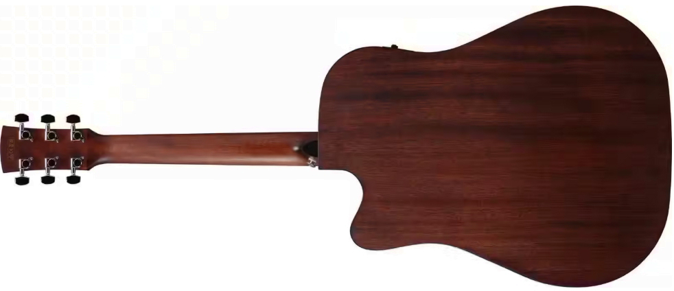 Ibanez Aw247ce Wk Artwood Dreadnought Cw Tout Okoume Ova - Weathered Black Open Pore - Guitare Folk - Variation 1