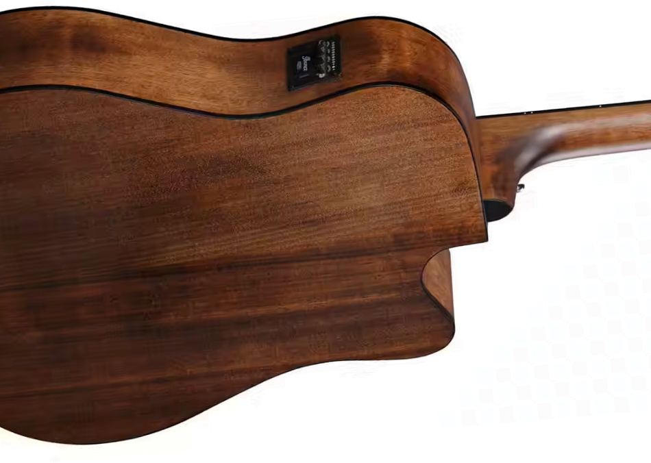 Ibanez Aw54lce Opn Artwood Dreadnought Cw Gaucher Tout Acajou Lau - Open Pore Natural - Guitare Folk - Variation 2