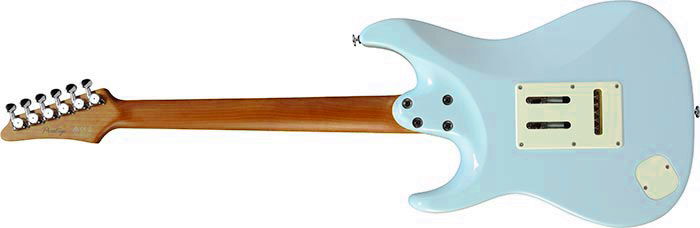 Ibanez Az2204nw Sfb Prestige Jap Hss Seymour Duncan Trem Rw - Seafoam Blue - Guitare Électrique Forme Str - Variation 1