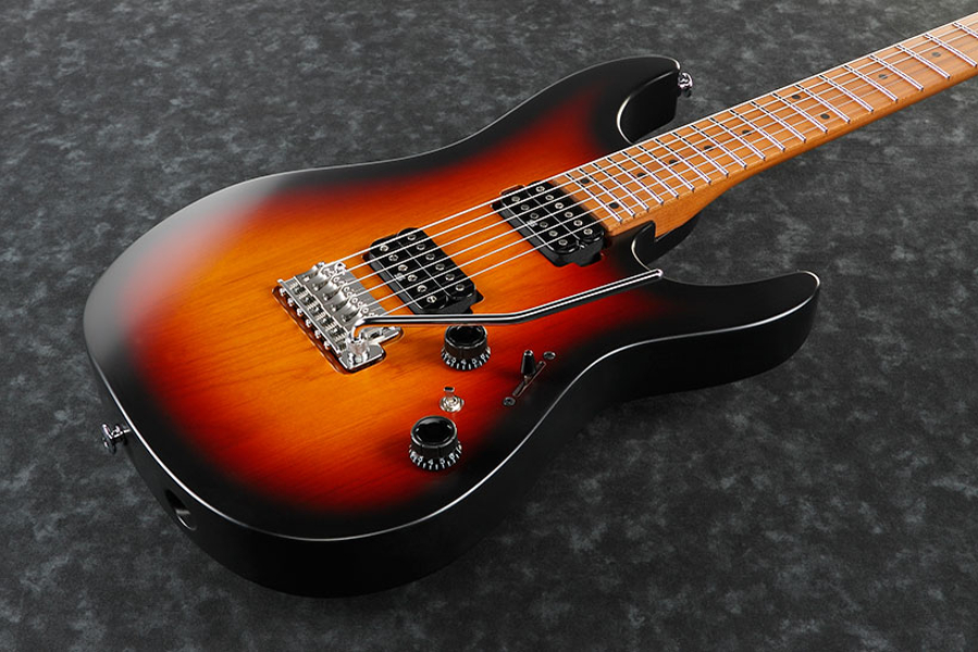 Ibanez Az2402 Tff Prestige Jap Hh Trem Mn - Tri Fade Burst Flat - Guitare Électrique Forme Str - Variation 2