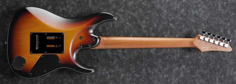 Ibanez Az2402l Tff Prestige Jap Gaucher Hh Trem Mn - Tri-fade Burst Flat - Guitare Électrique Gaucher - Variation 1