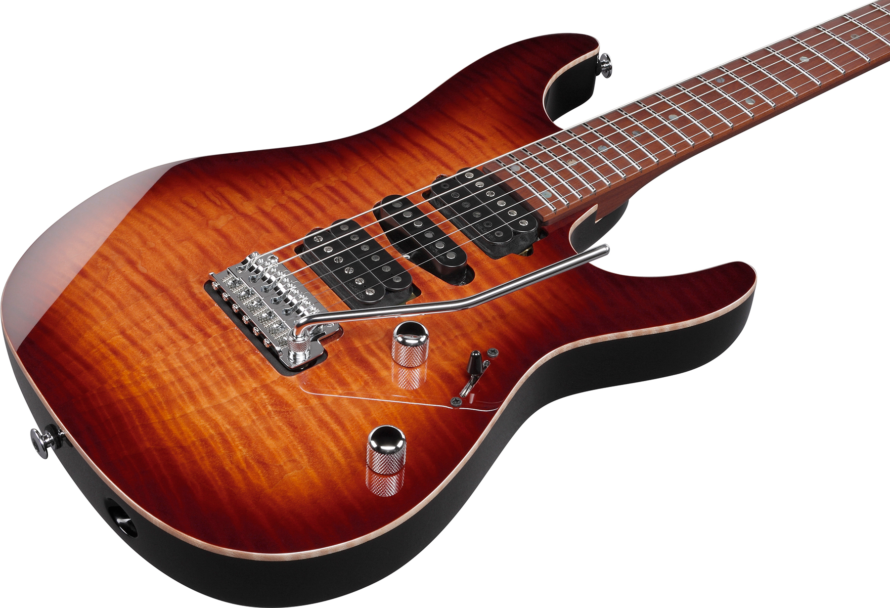 Ibanez Az2407f Bsr Prestige Jap Hsh Dimarzio Trem Mn - Brownish Sphalerite - Guitare Électrique Forme Str - Variation 2