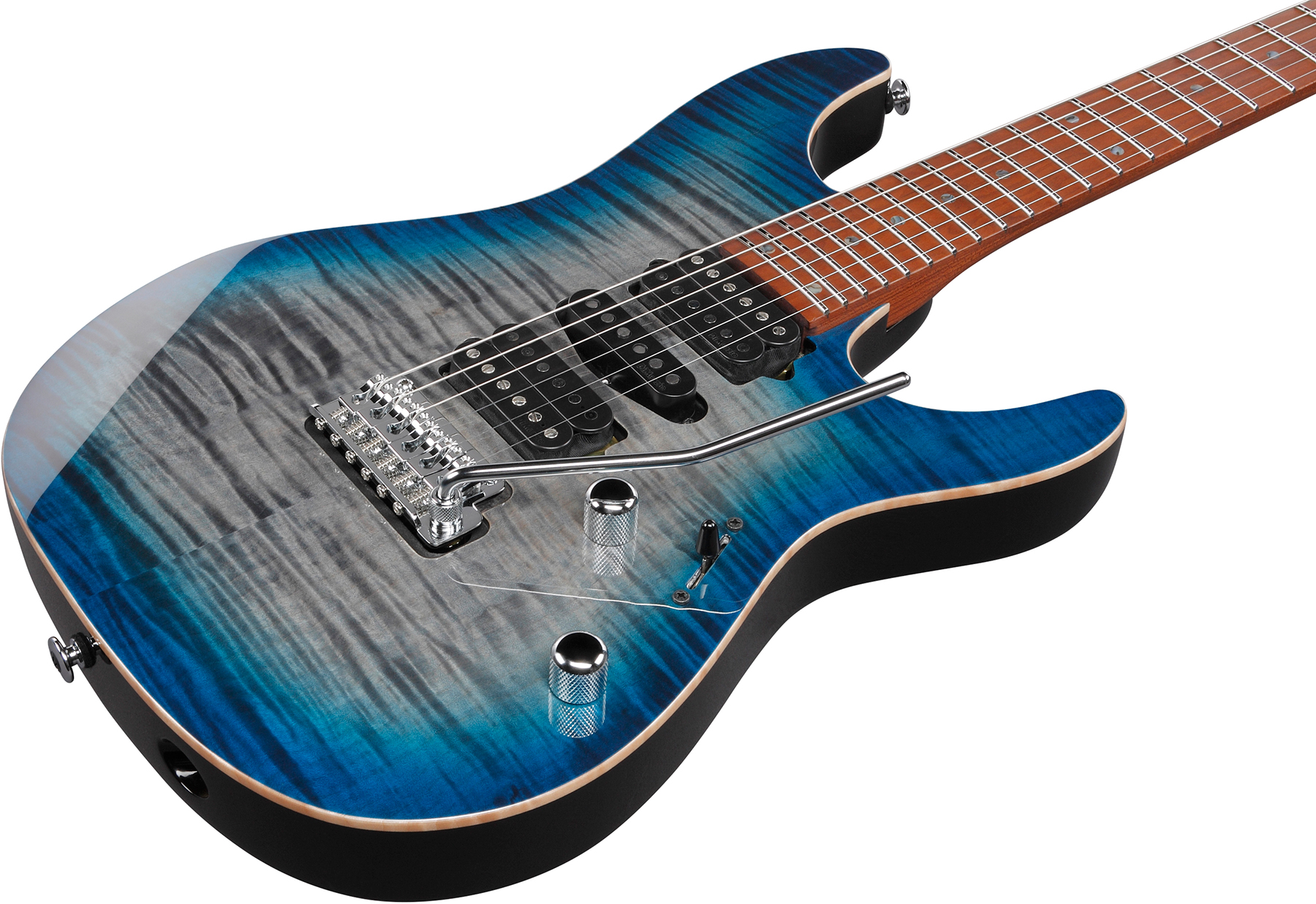 Ibanez Az2407f Sde Prestige Jap Hsh Dimarzio Trem Mn - Sodalite - Guitare Électrique Forme Str - Variation 2