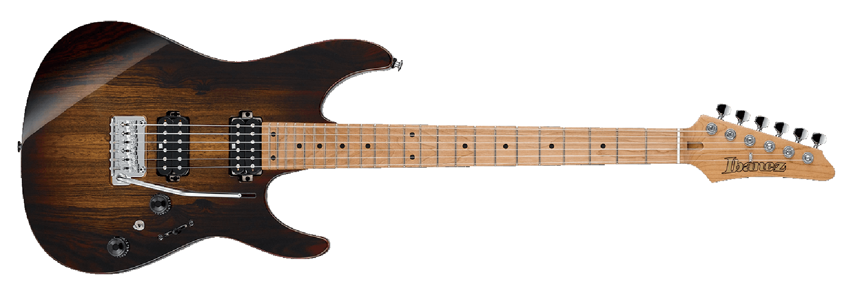 Ibanez Az242bc Det Premium Hh Trem Mn - Deep Espresso Burst - Guitare Électrique Forme Str - Variation 1