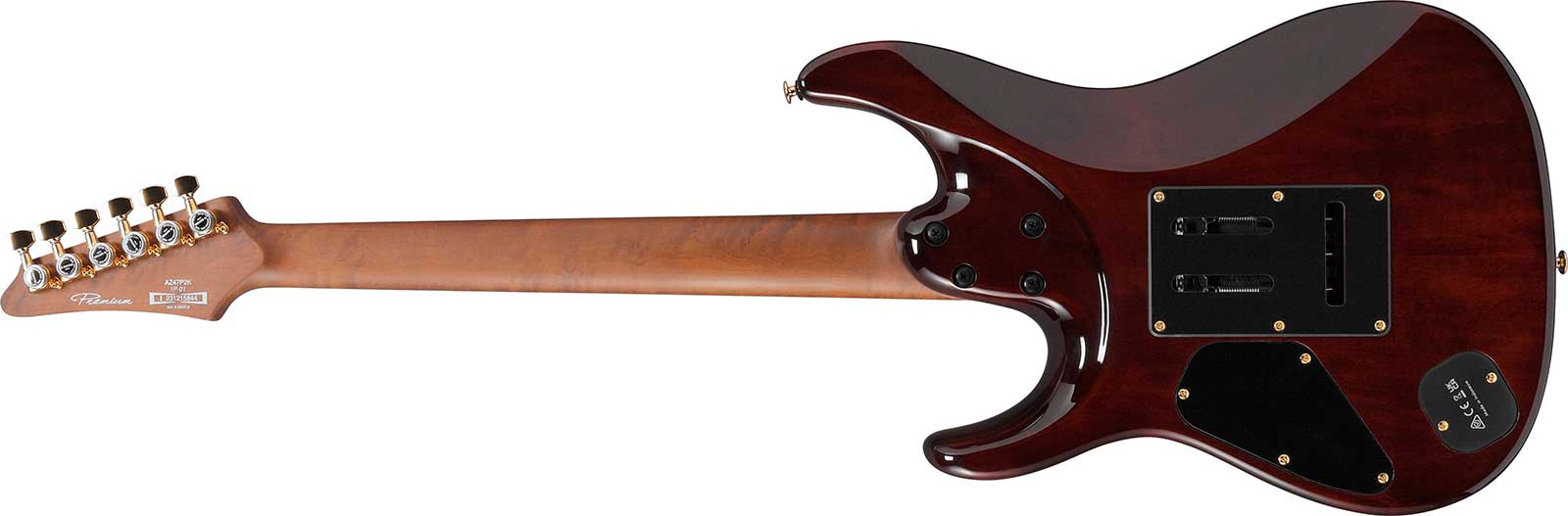 Ibanez Az47p2k Deb Premium Hsh Dimarzio Trem Eb - Dragon Eye Burst - Guitare Électrique Forme Str - Variation 1